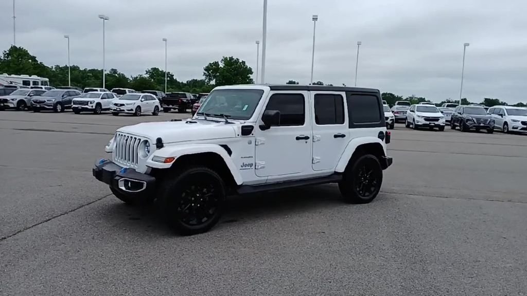 Used 2023 White Jeep Sahara 4xe image 4