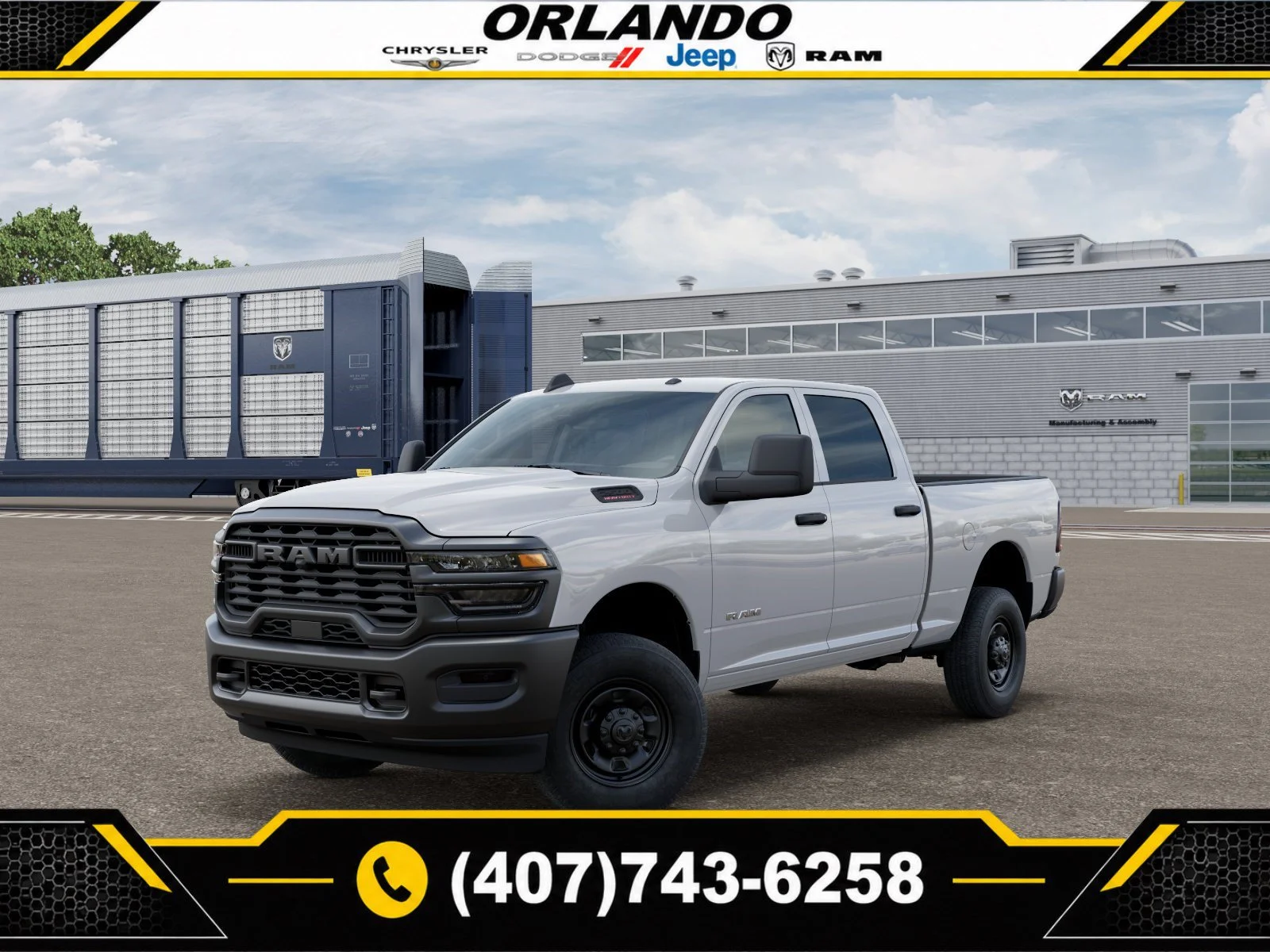 New 2026 Bright White Clearcoat Ram Tradesman image 1