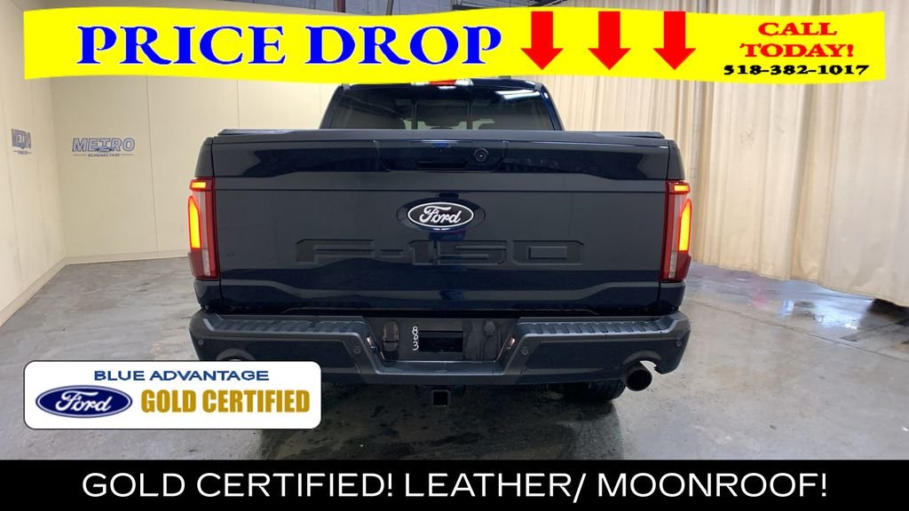 Certified Used 2025 Blue Metallic Ford Lariat image 4