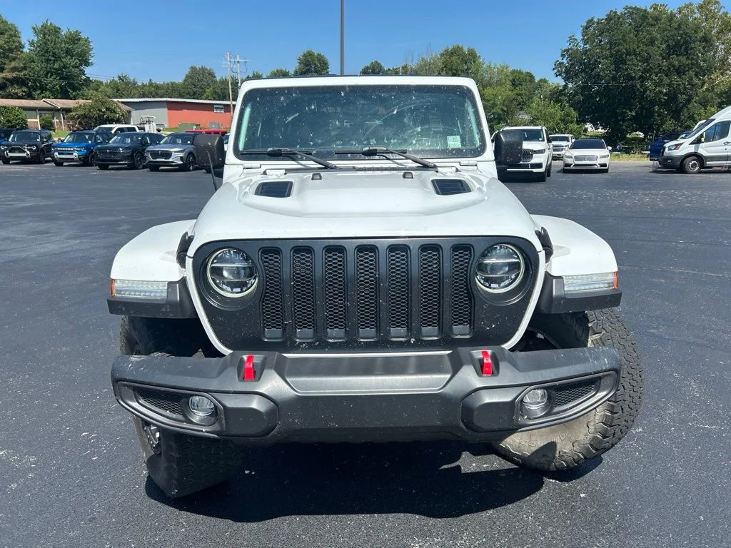 Used 2022 Bright White Clearcoat Jeep Unlimited Rubicon image 2