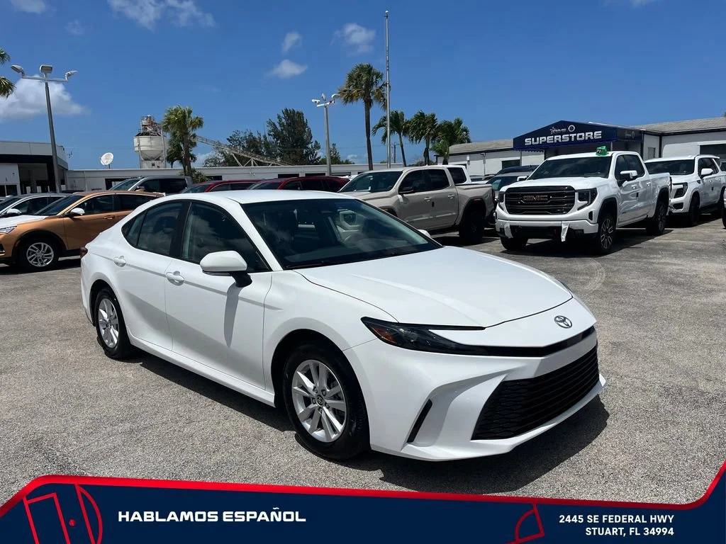 Used 2025 White Toyota LE image 2