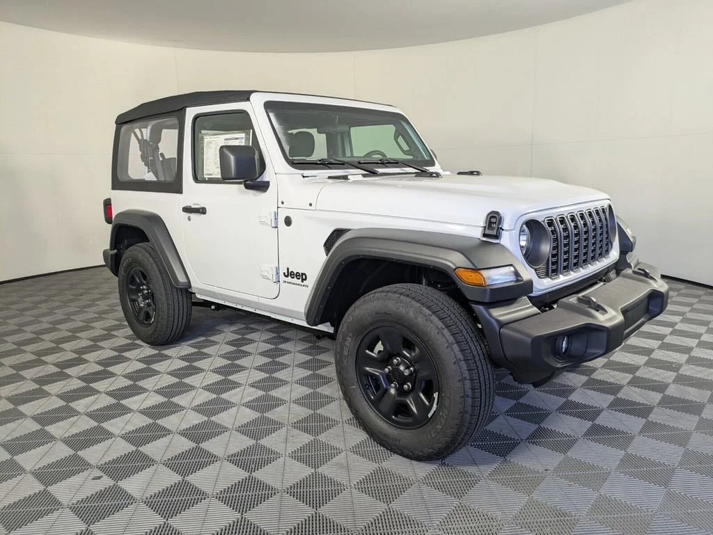 New 2026 Bright White Clear-Coat Exterior Paint Jeep Sport image 2
