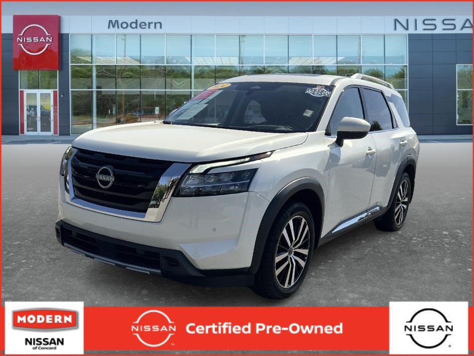 Certified Used 2024 Pearl White Tricoat Nissan Platinum image 1
