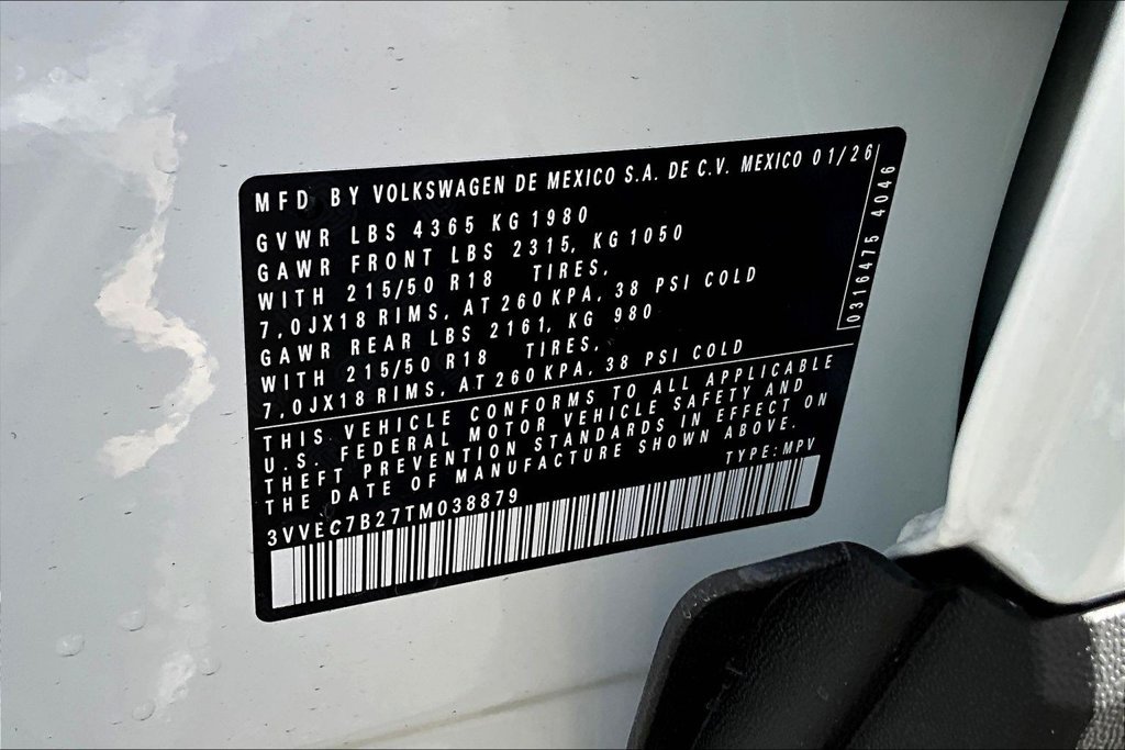 New 2026 White Volkswagen 1.5T SE image 17