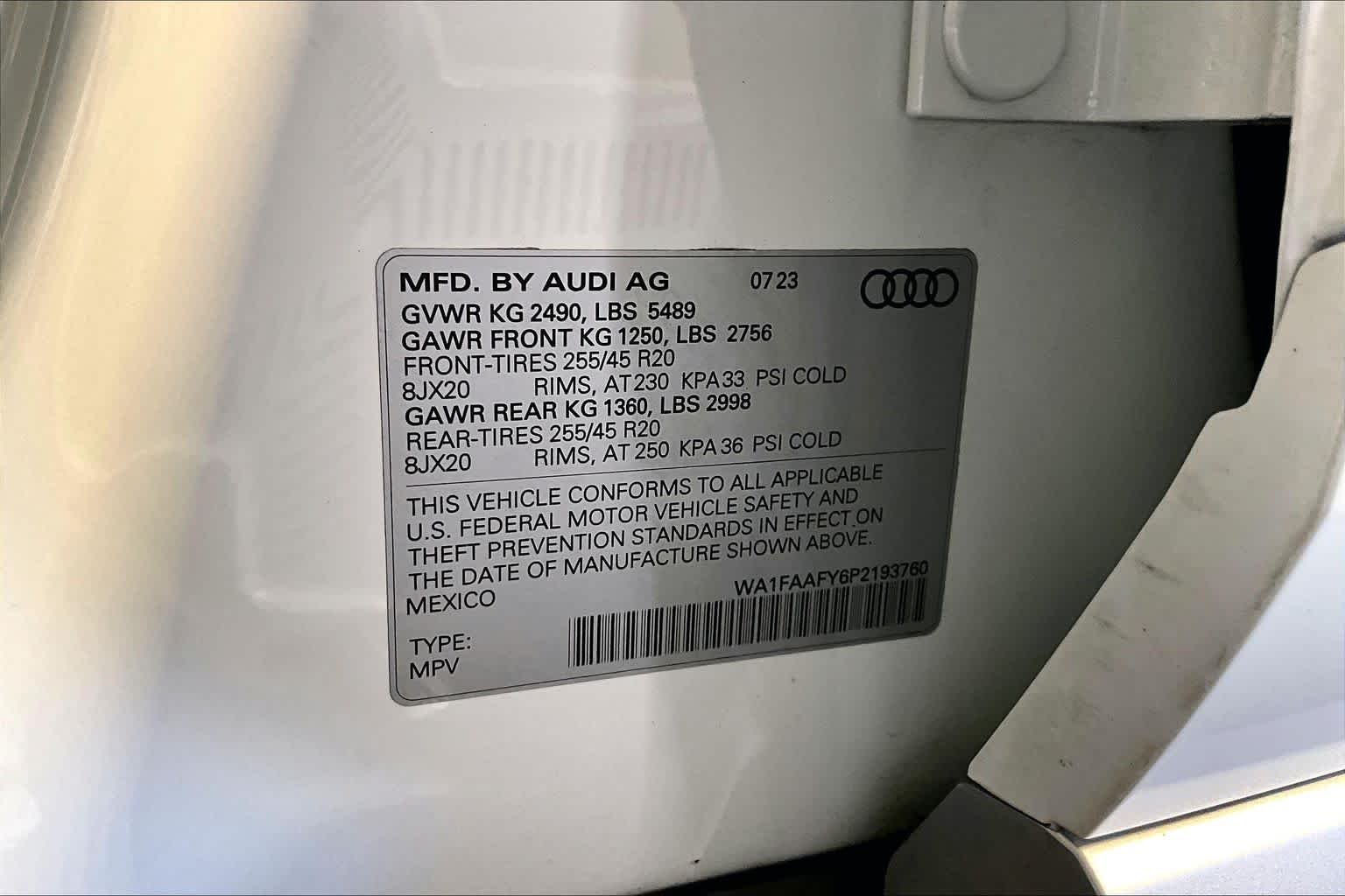 Certified Used 2023 Glacier White Metallic Audi S line Prestige image 34
