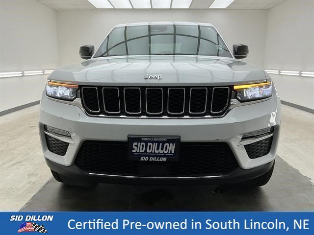 Used 2023 Bright White Clearcoat Jeep Limited image 2