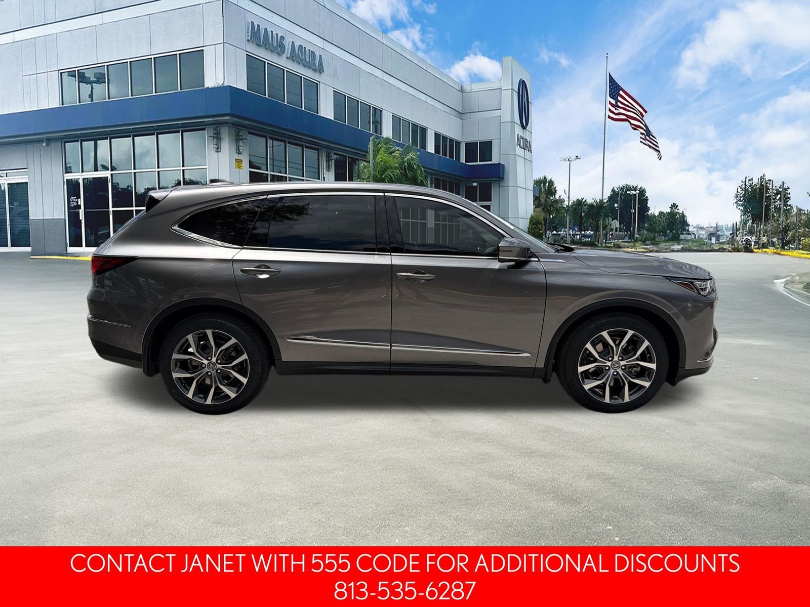Used 2023 Liquid Carbon Metallic Acura Technology image 3
