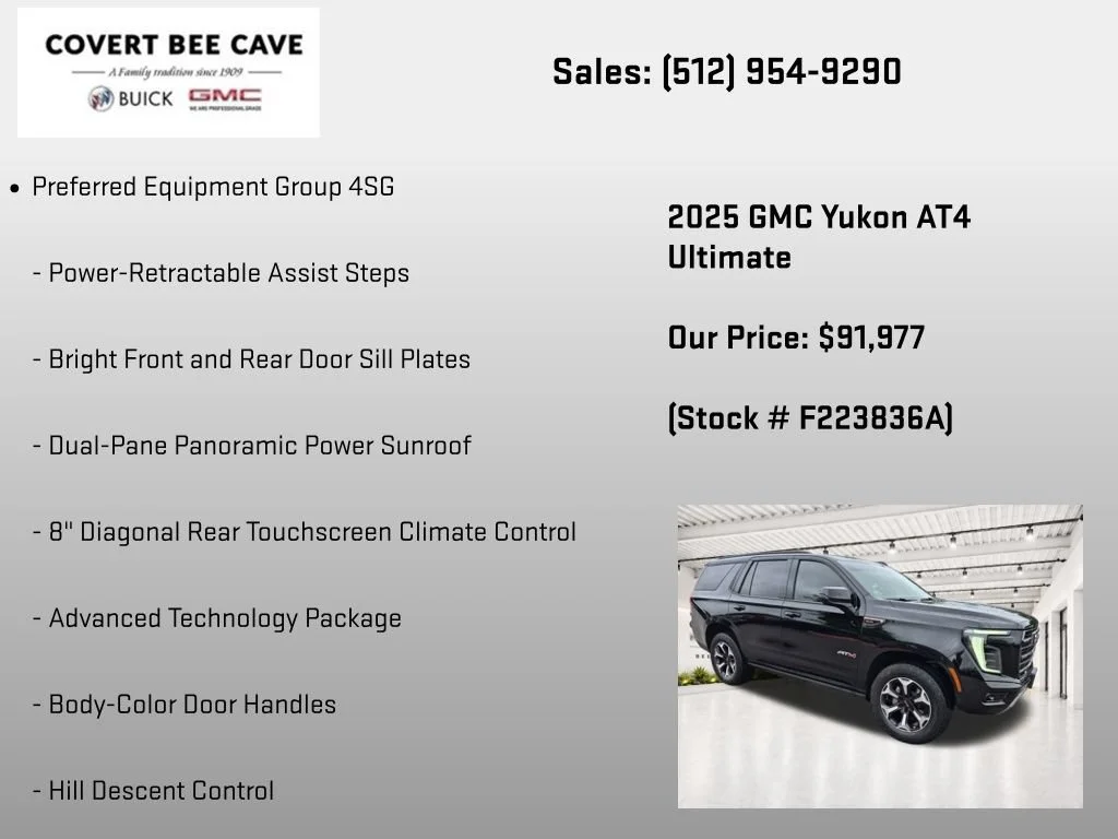 Certified Used 2025 Onyx Black GMC AT4 Ultimate image 13