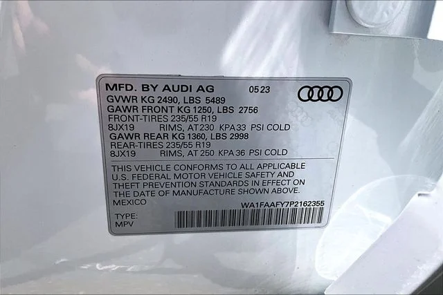Certified Used 2023 White Audi 45 S line Prestige image 19