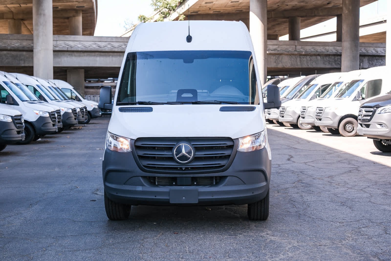 New 2025 Arctic White Mercedes-Benz Cargo 170 WB High Roof RWD Electric Motor image 2