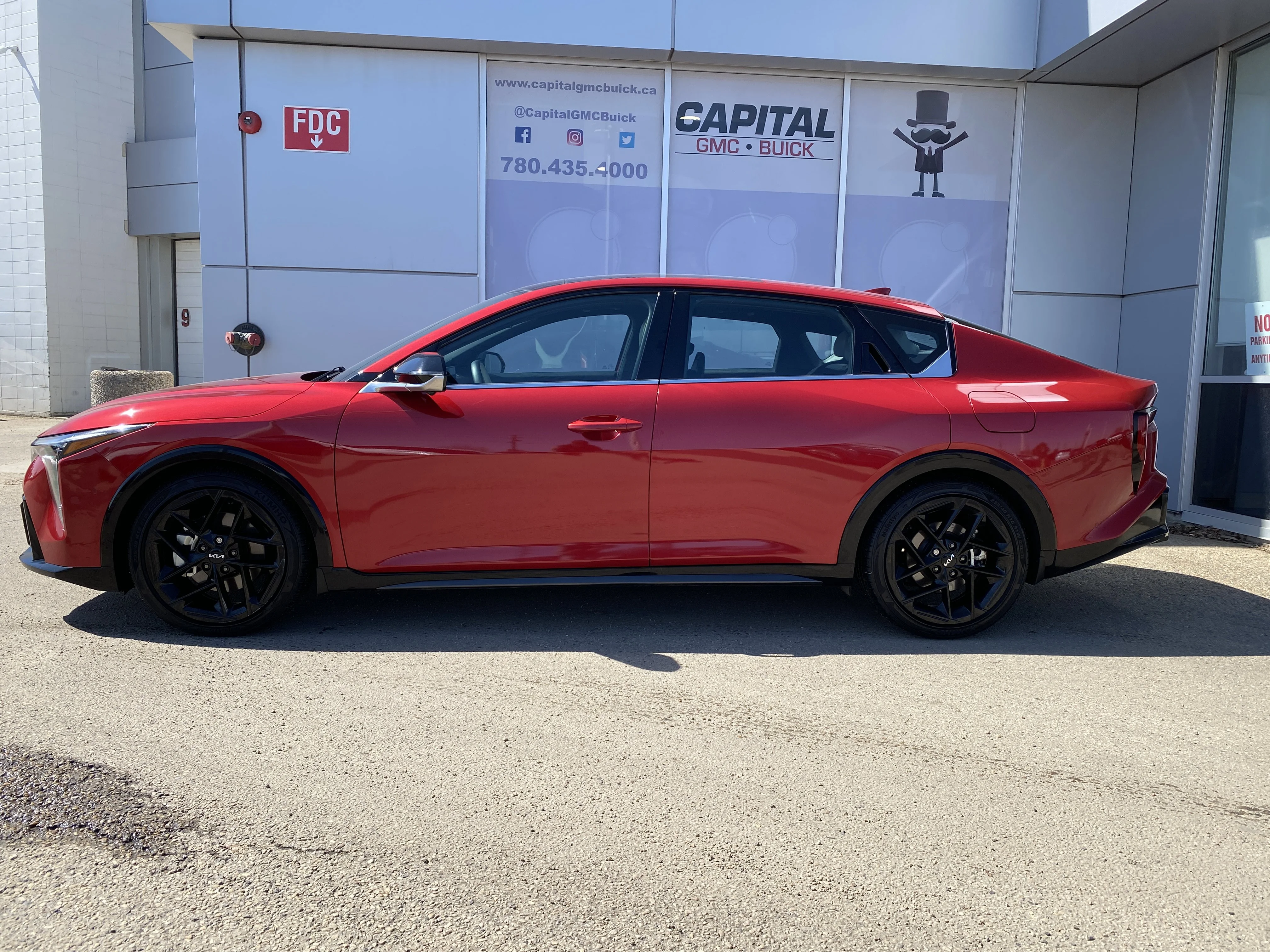 Certified Used 2025 Red Kia GT-Line Turbo * SUNROOF * NAVIGATION * TWO TONE INTERIOR * image 2