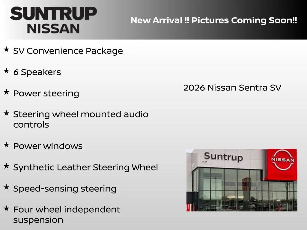 New 2026 Black Nissan SV image 3