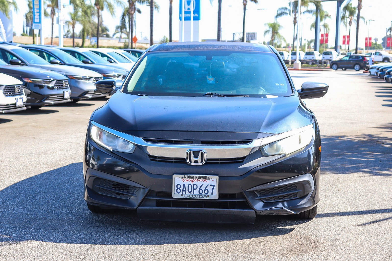Certified Used 2017 Modern Steel Metallic Honda EX image 2
