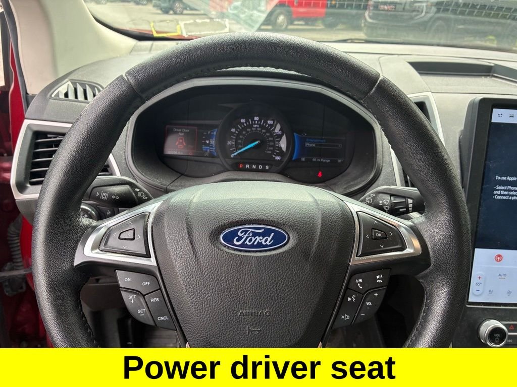 Certified Used 2022 Red Metallic Ford SEL image 9