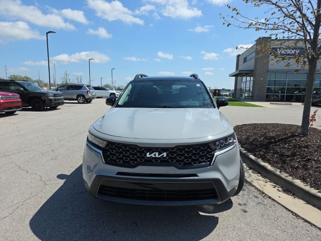 Used 2023 Kia Sorento X-Line S with VIN 5XYRLDLC7PG230991 for sale in Kansas City