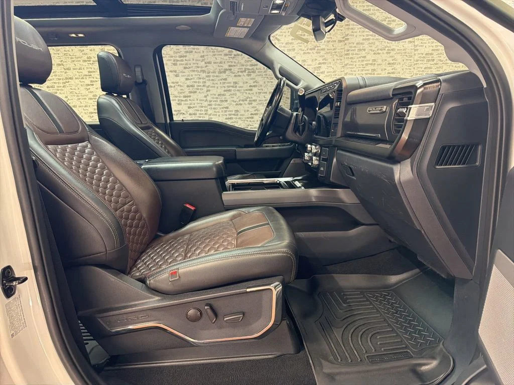 Used 2023 White Metallic / Camo Wrap Ford Lariat image 14