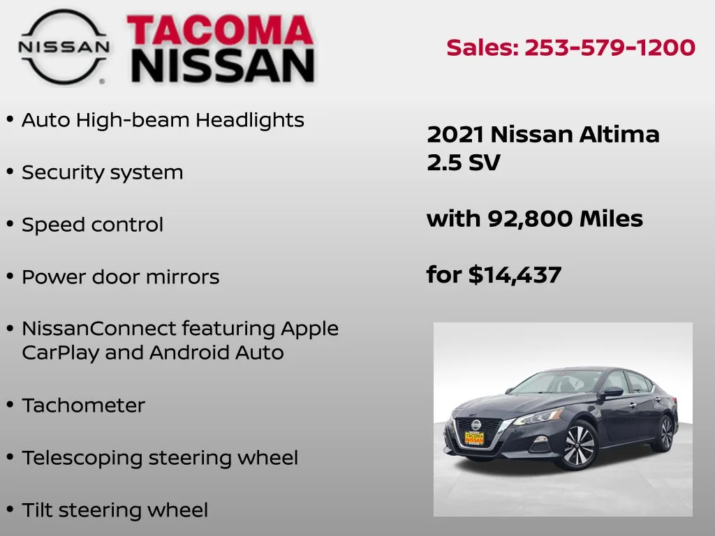 Used 2021 Blue Nissan 2.5 SV image 12