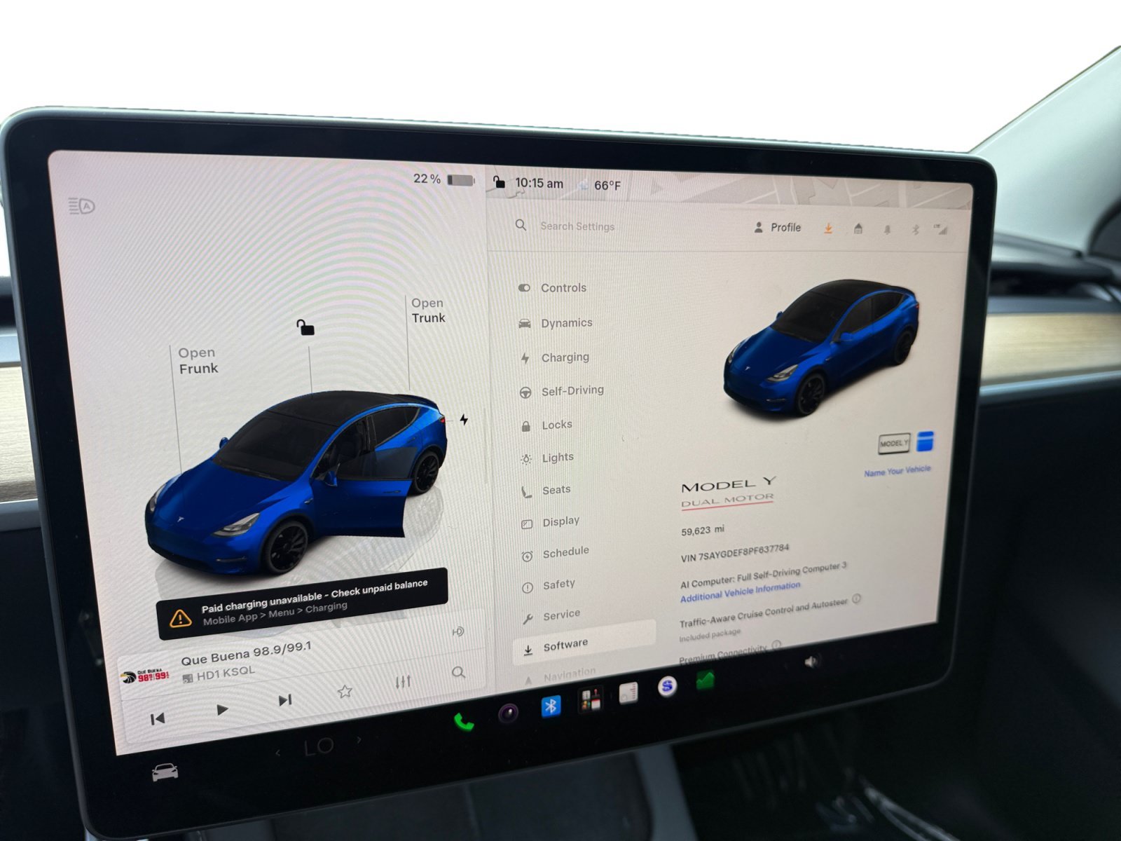 Used 2023 Deep Blue Metallic Tesla Performance image 11