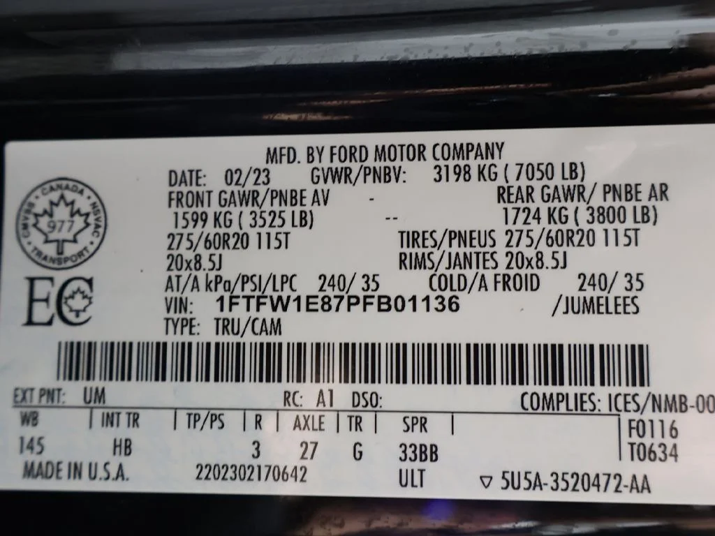 Used 2023 Agate Black Metallic Ford Lariat image 59