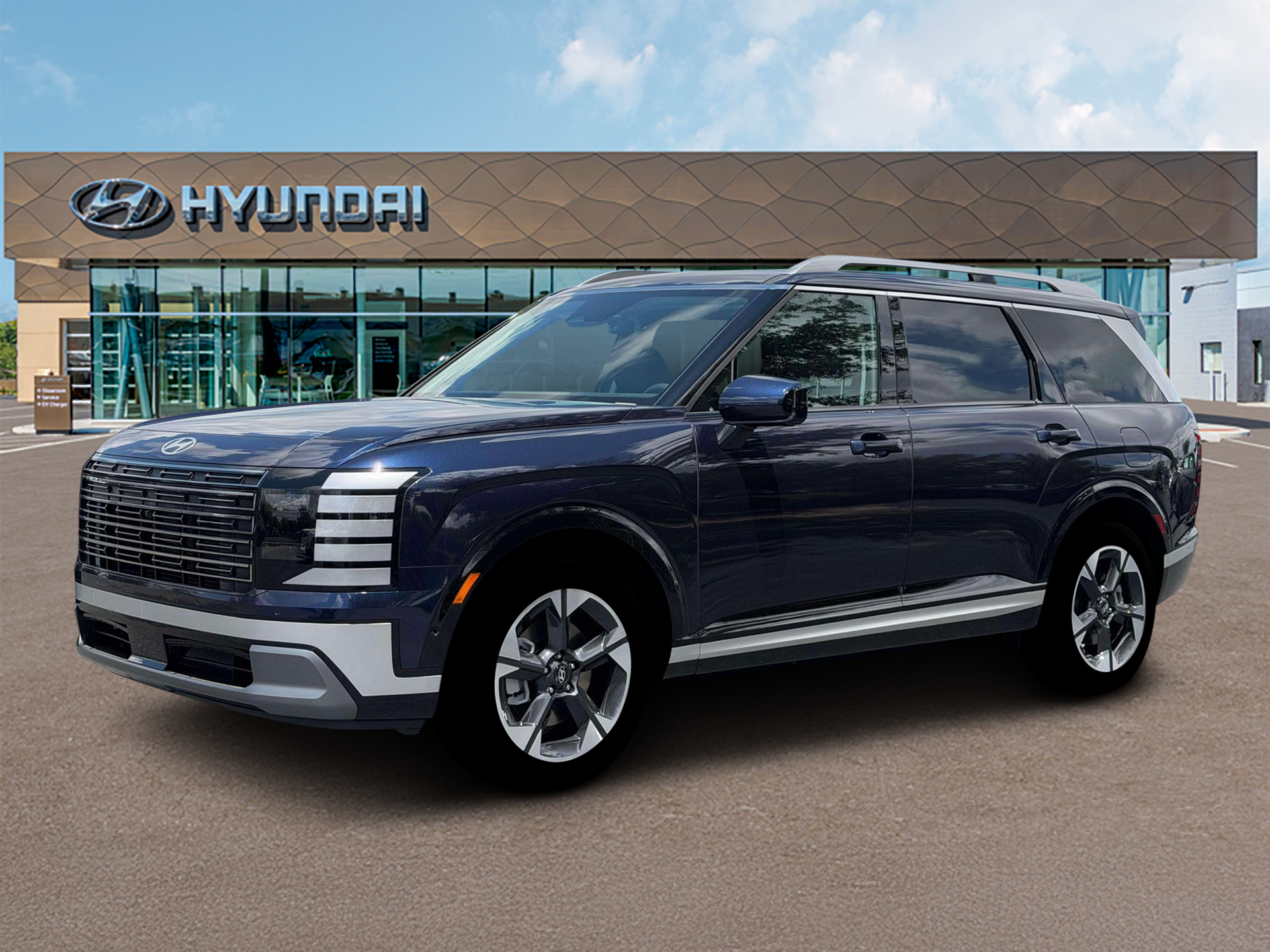 New 2026 Blue Hyundai Limited AWD image 2
