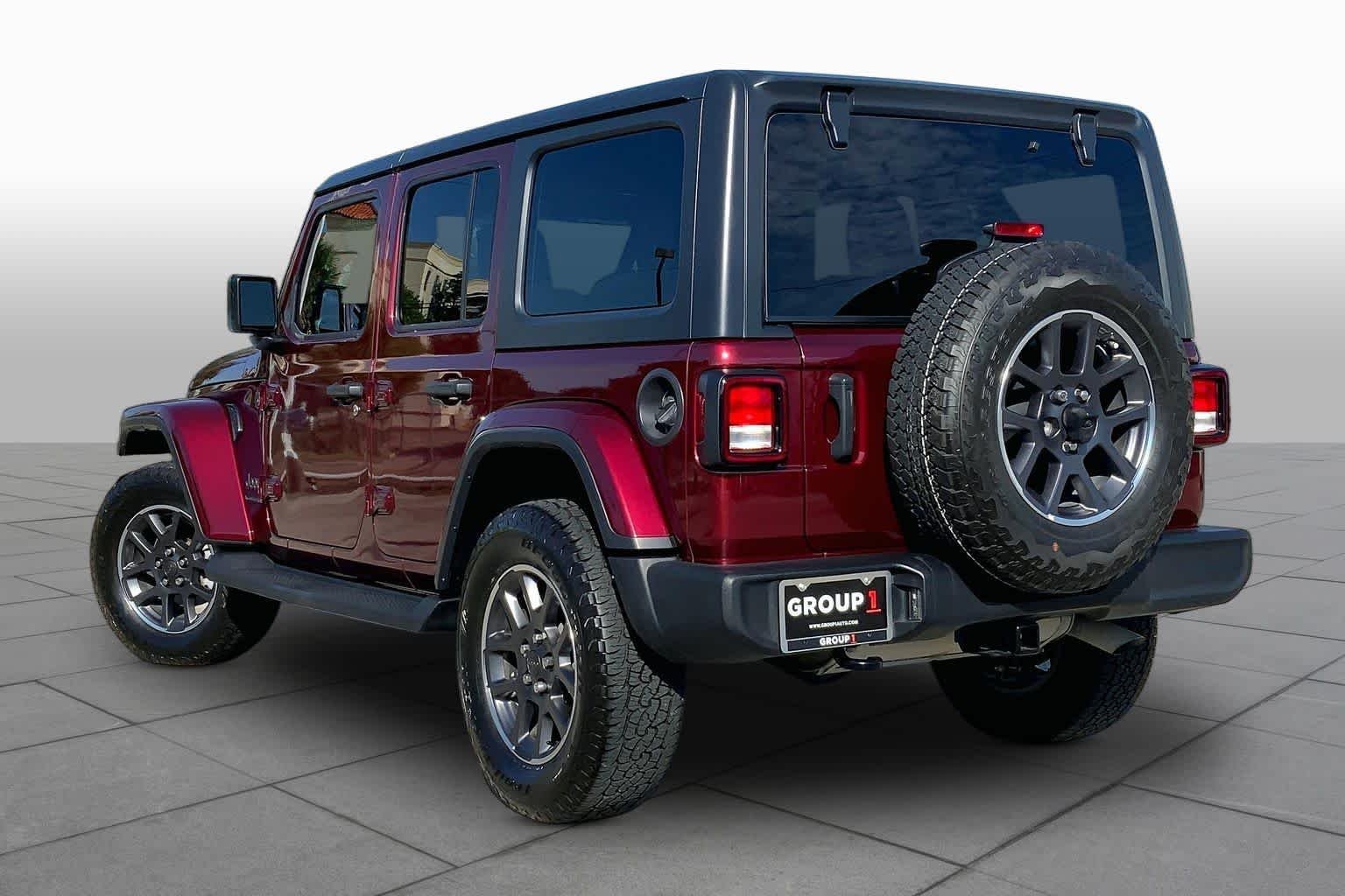 Used 2021 Snazzberry Pearlcoat Jeep Unlimited 80th Anniversary image 11