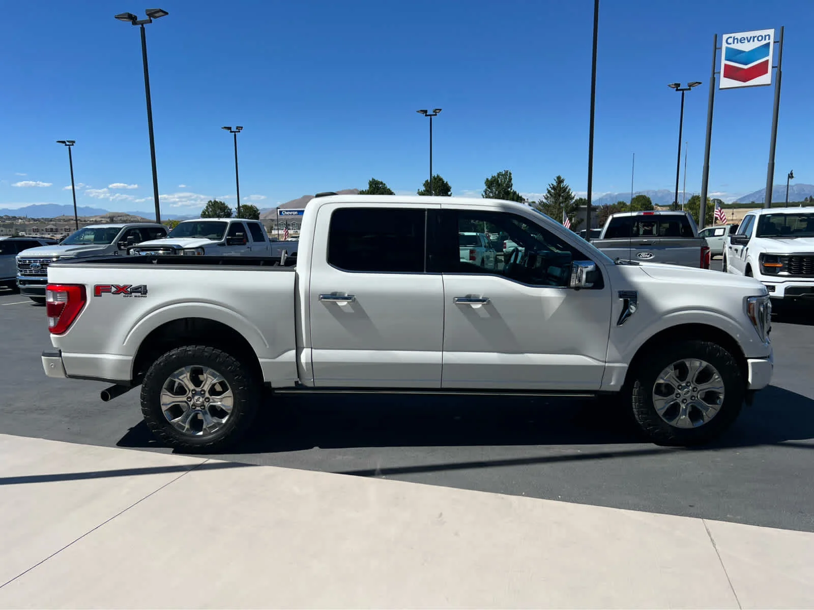 Used 2021 Star White Metallic Tri-Coat Ford Platinum image 6