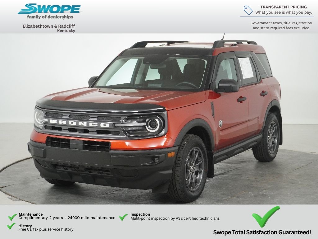 Used 2023 Hot Pepper Red Tinted Clearcoat Ford Big Bend image 2