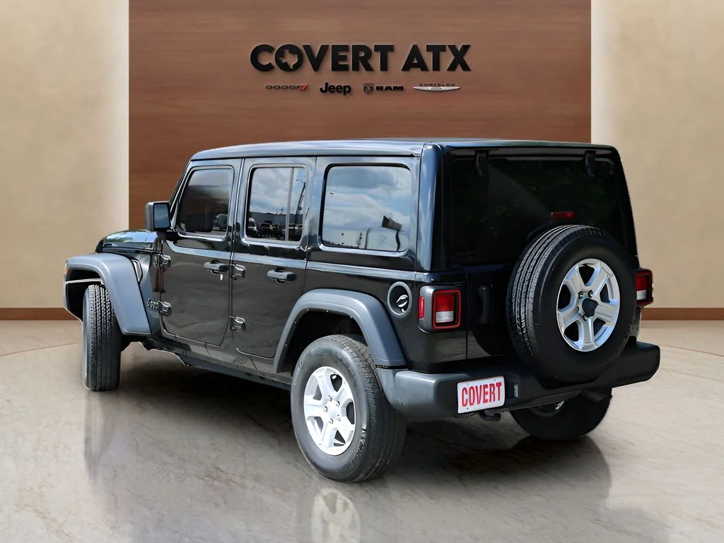 Used 2021 Black Jeep Unlimited Sport S image 3