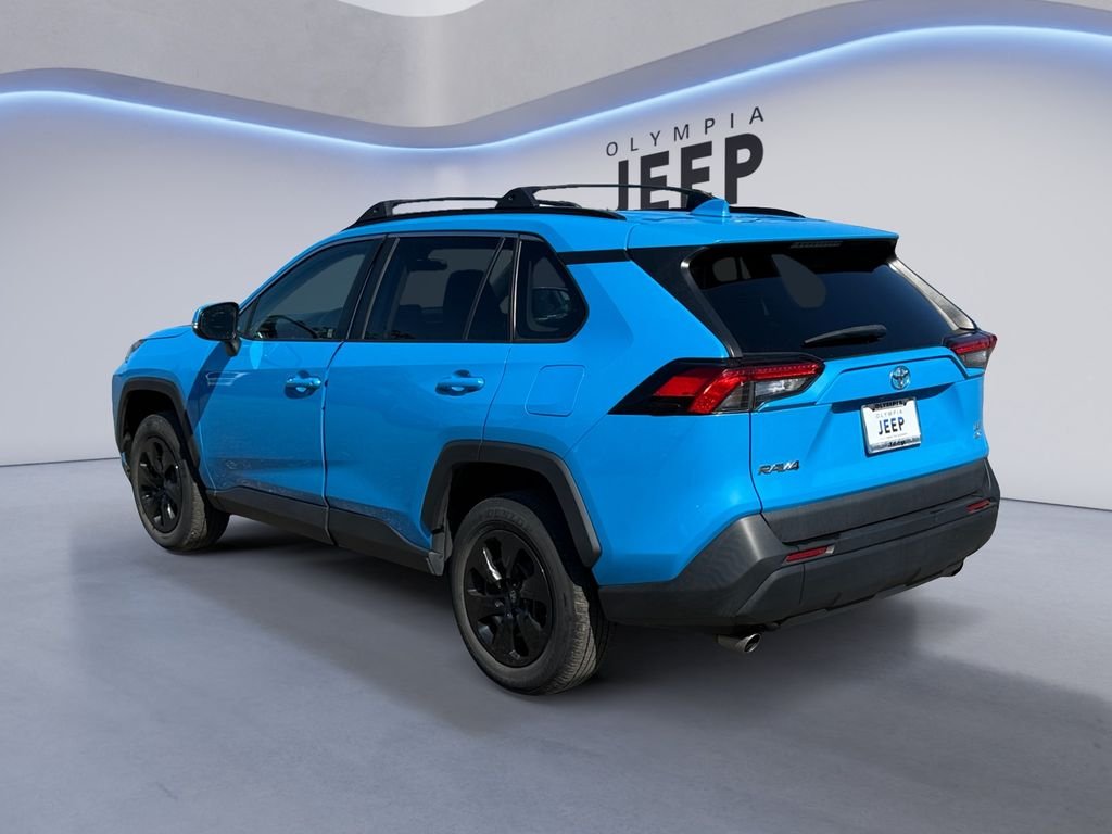 Used 2021 Blue Toyota LE image 3