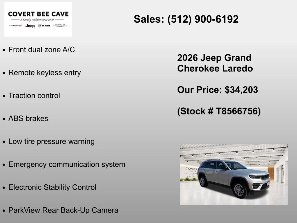 New 2026 Silver Zynith Exterior Paint Jeep Laredo image 7
