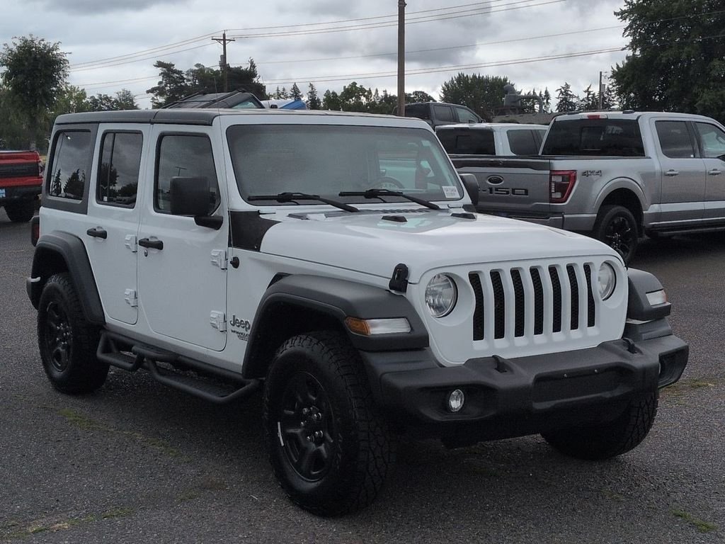 Used 2018 Bright White Clearcoat Jeep Unlimited Sport image 7