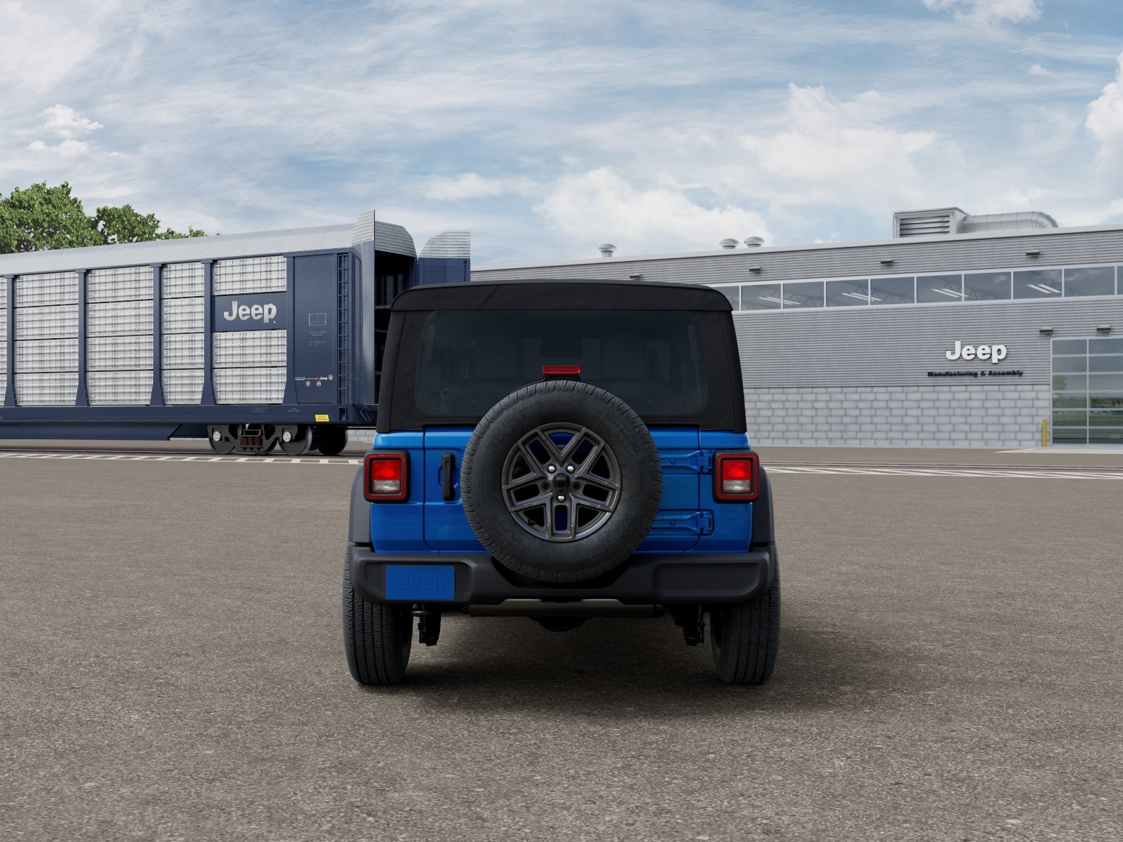 New 2026 Hydro Blue Pearl-Coat Exterior Paint Jeep Sport S image 33
