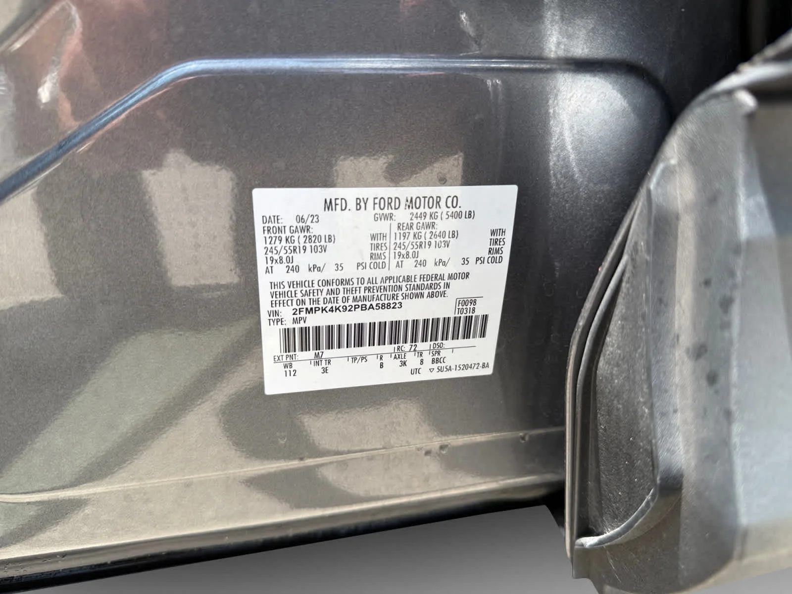 Used 2023 Carbonized Gray Ford Titanium image 25