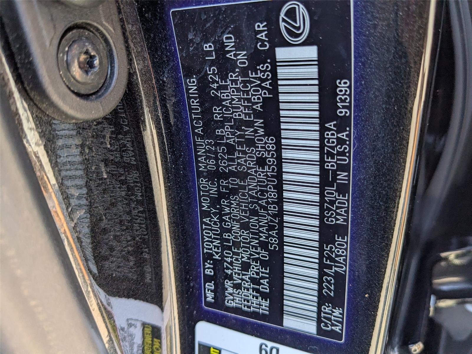 Used 2023  Lexus ES 350 F SPORT Handling image 35