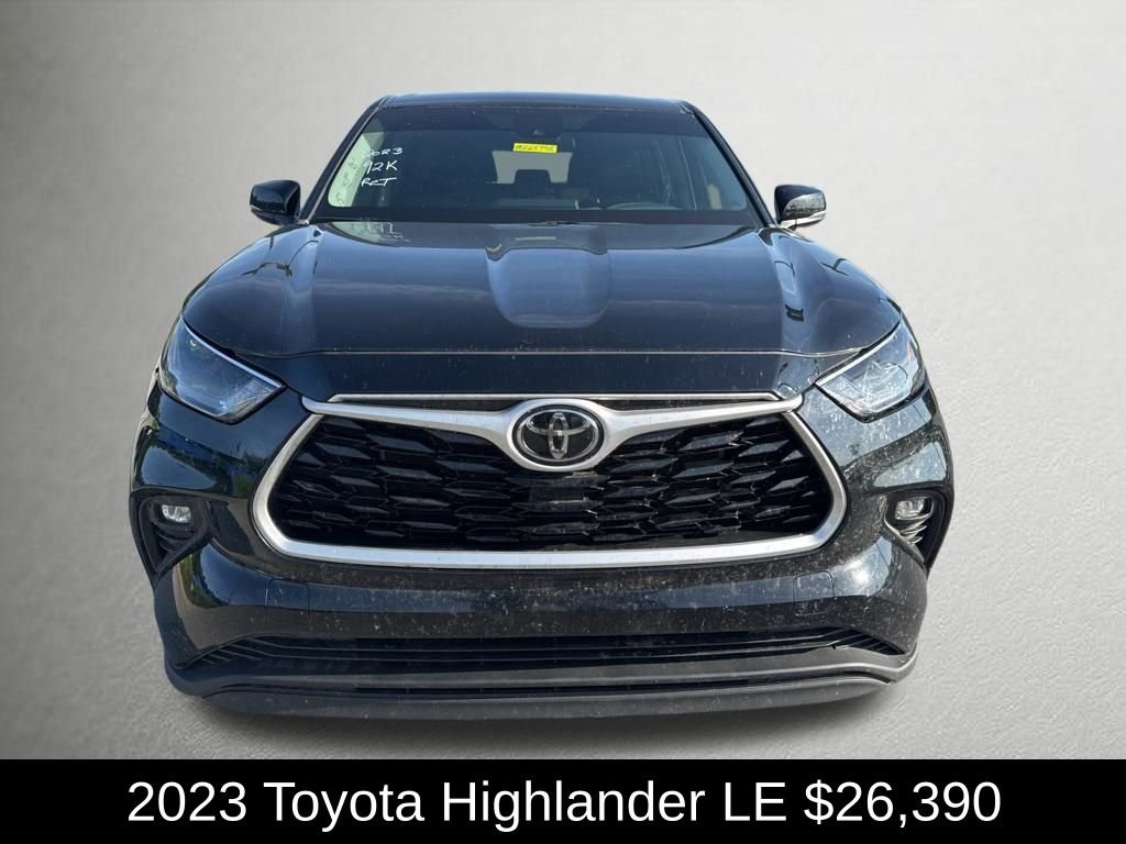 Used 2023 Midnight Black Metallic Toyota LE image 10