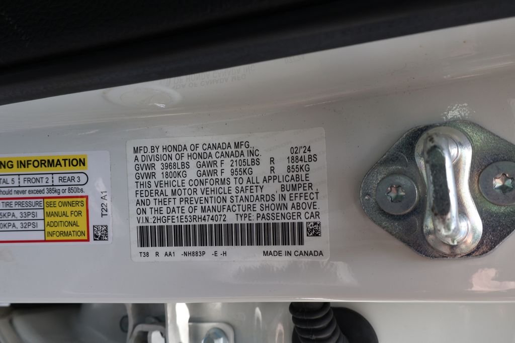Used 2024 White Honda Base image 48