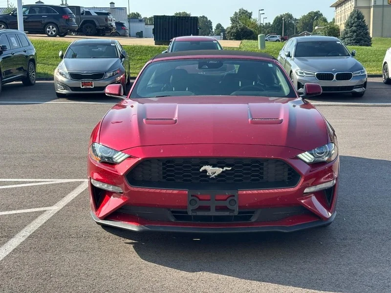 Used 2022 Rapid Red Metallic Tinted Clearcoat Ford EcoBoost image 2