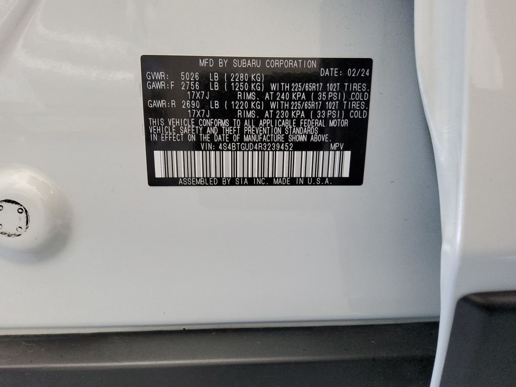 Used 2024 White Subaru Wilderness image 20