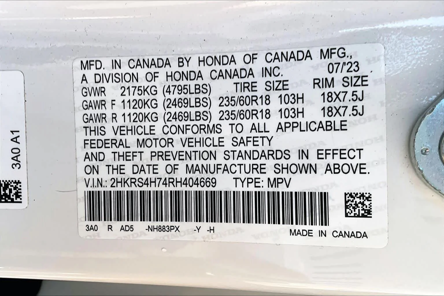 Certified Used 2024 Platinum White Pearl Honda 1.5T AWD EX-L image 34