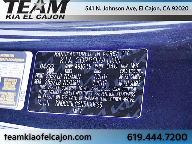 Certified Used 2022 Blue Kia S image 34