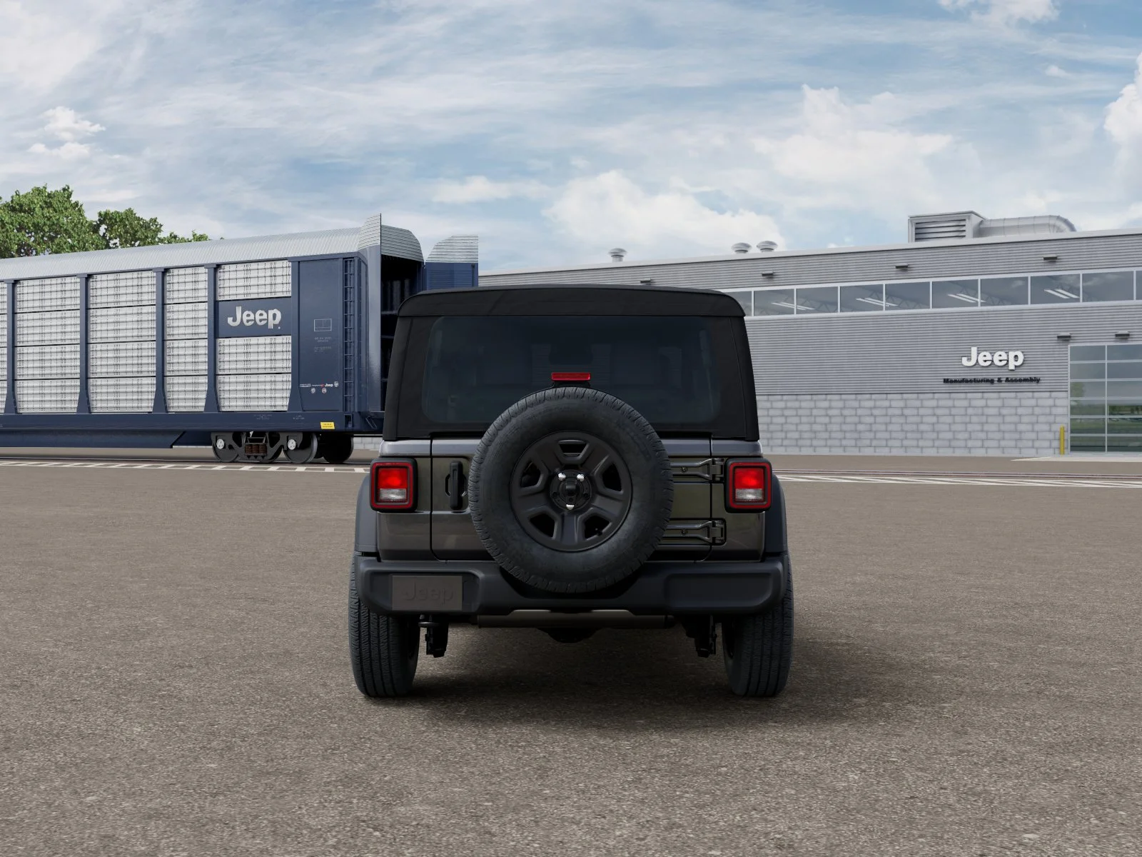 New 2027 Granite Crystal Metallic Clearcoat Jeep Sport image 7