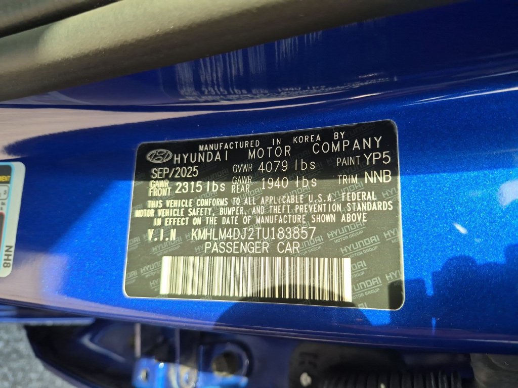 Certified Used 2026 Blue Hyundai SEL Sport image 32