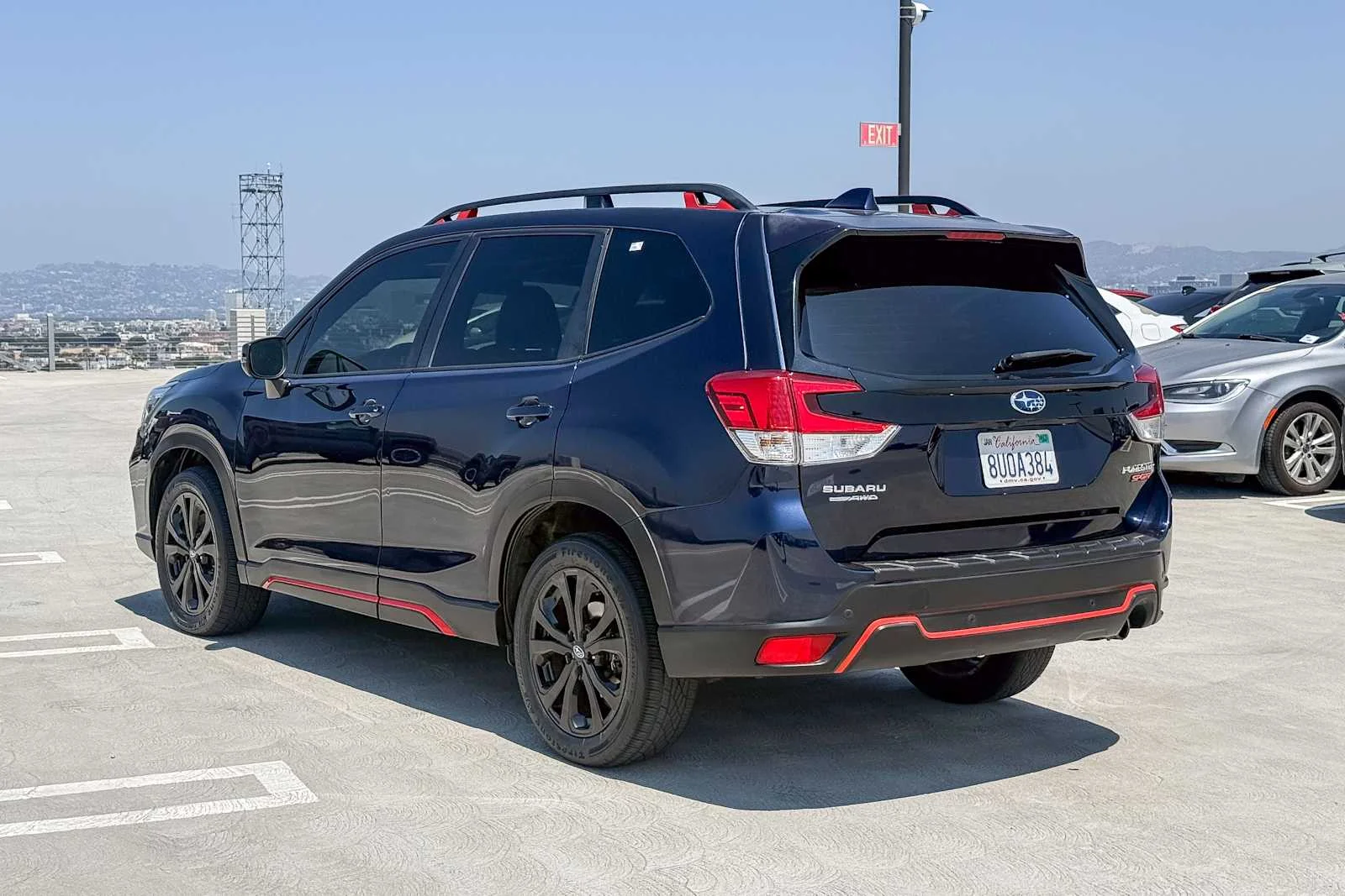 Used 2021 Dark Blue Pearl Subaru Sport image 8