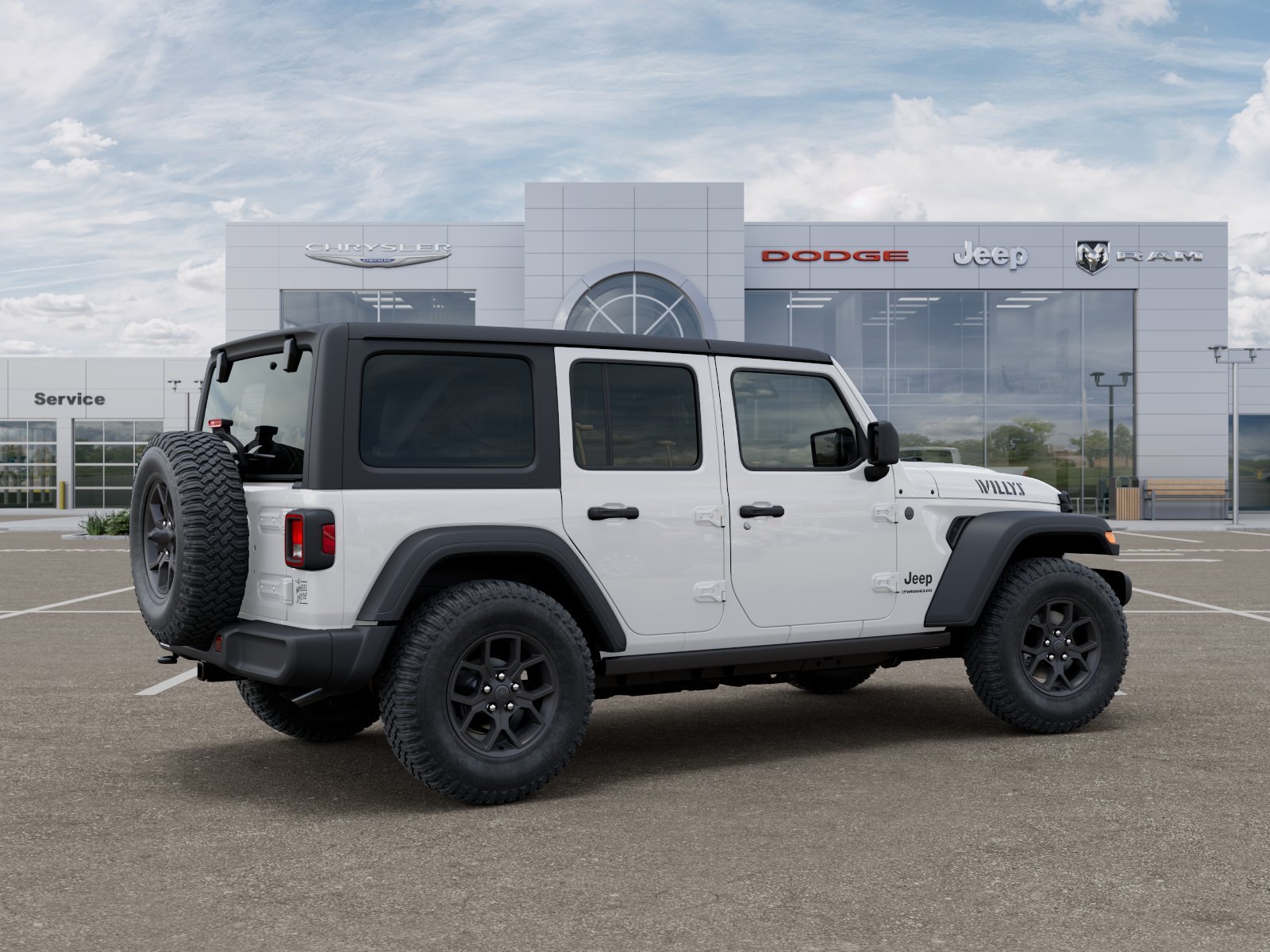 New 2026 Bright White Clear-Coat Exterior Paint Jeep Willys image 27