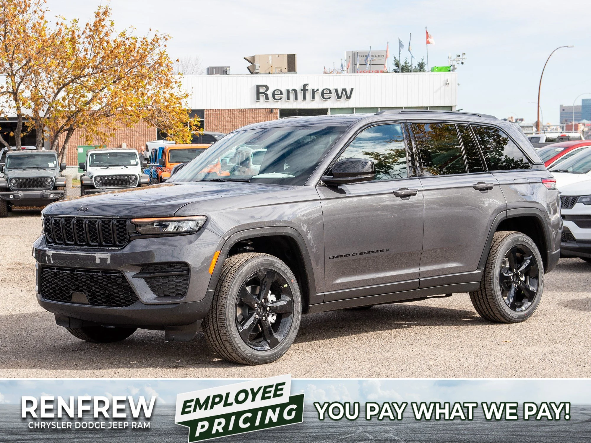 New 2025 Grey Jeep Altitude* 4x4, Sunroof, Remote Start, Heated Seats/Wheel image 1