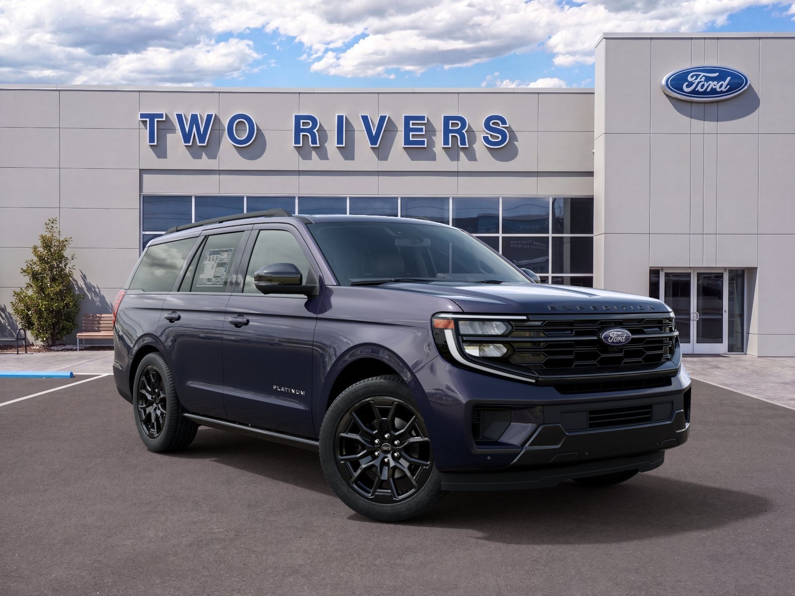 New 2027 Blue Ember Metallic Ford Platinum image 4