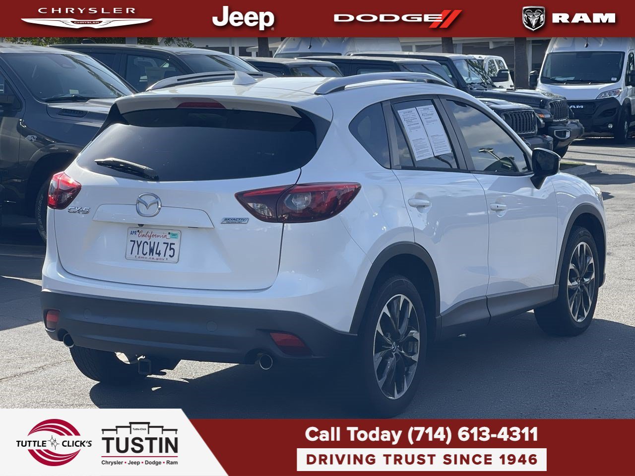 Used 2016 Crystal White Pearl Mica Mazda Grand Touring image 6