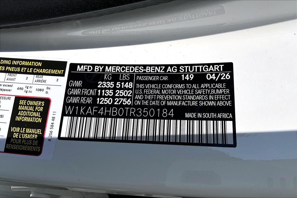 New 2026 Polar White Mercedes-Benz C 300 image 28
