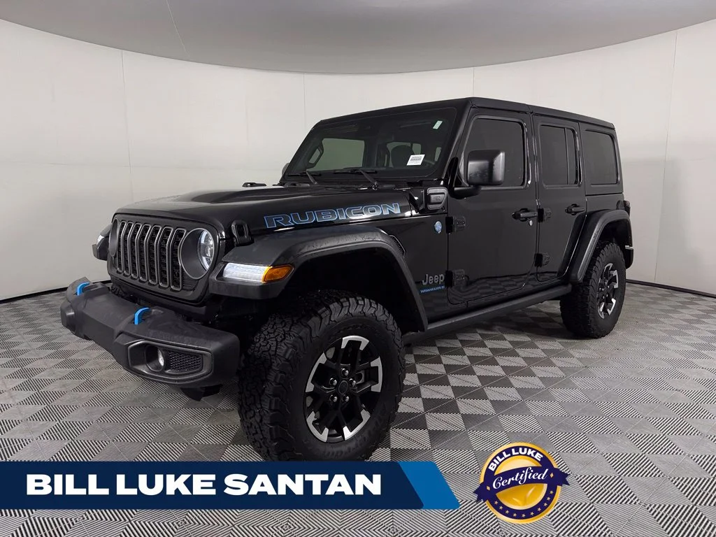 Certified Used 2025 Black Jeep Rubicon 4xe image 1