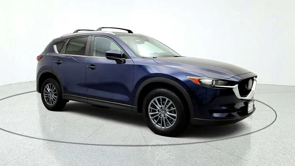 Used 2020 Deep Crystal Blue Mica Mazda Touring FWD image 3